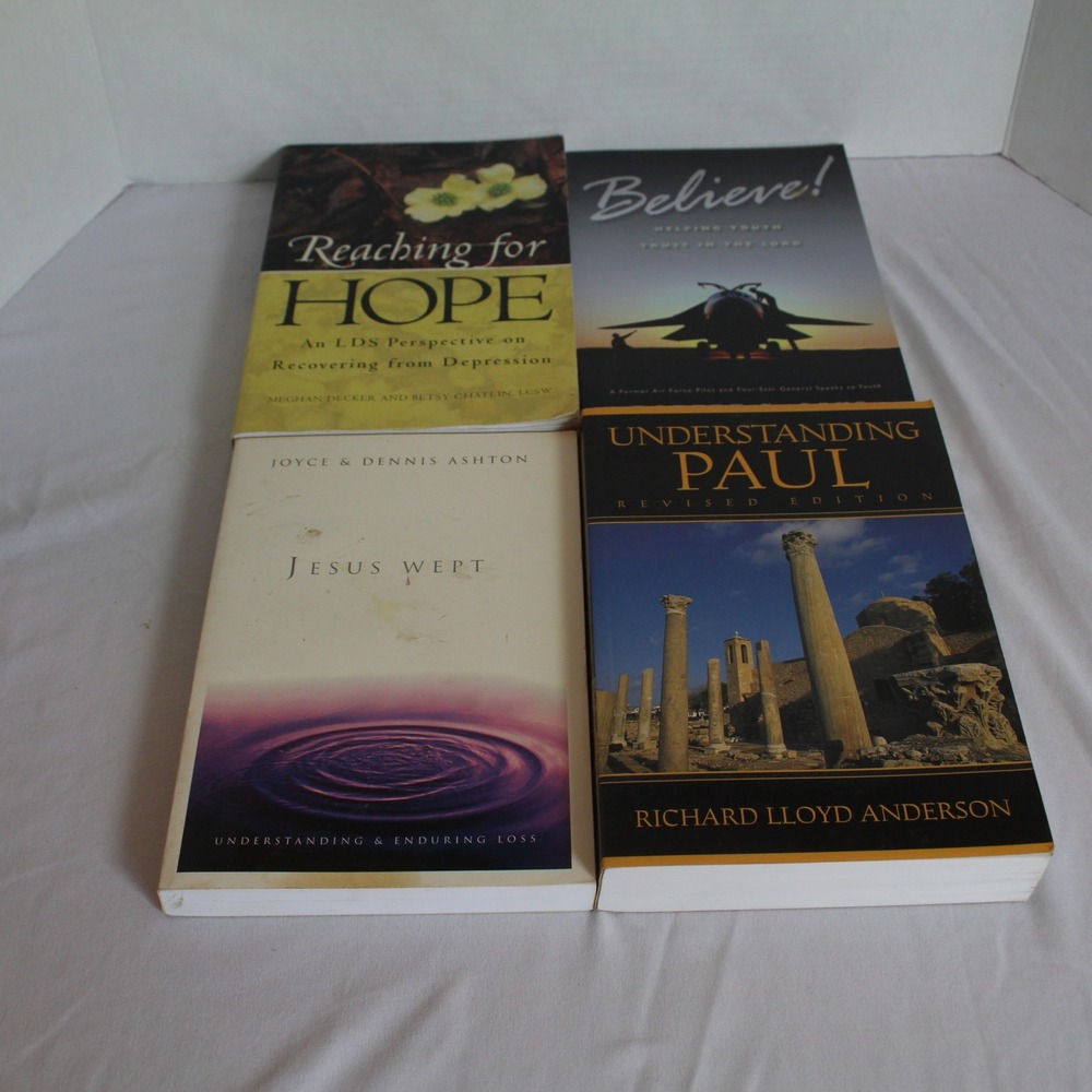 LDS Religious Books Lot of‎ 4 Reaching for Hope Jesus Wept Understanding Paul
